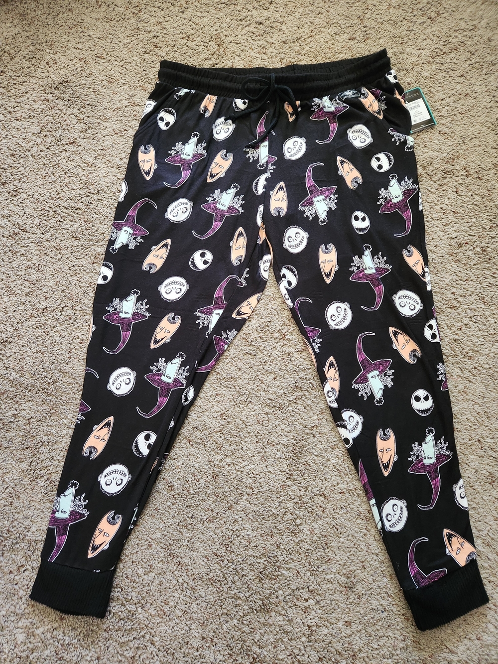 Nightmare Before Chrismas Character Jogger Pants For Woman Size L(12/14)